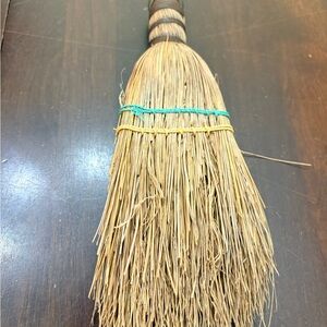 Vintage Primitive Corn Whisk Broom Metal Wire Wrapped with Hanging Loop